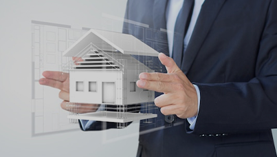 Living room furnished with mid-century style furniture and decor